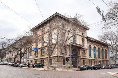 Odessa, Ukrayna 'daki Yunan Caddesi' ndeki banka binası.