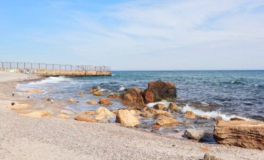 Odessa, Ukrayna 'da güneşli bir günde çıplaklar plağı.