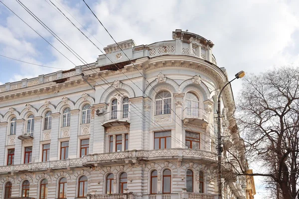 Gazdag Dekoráció Régi Ház Belvárosában Odessa Ukrajna — Stock Fotó