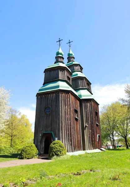Igreja Santo Grande Mártir Paraskeva Pyatnitskaya Igreja Skansen Pirogovo Primavera — Fotografia de Stock