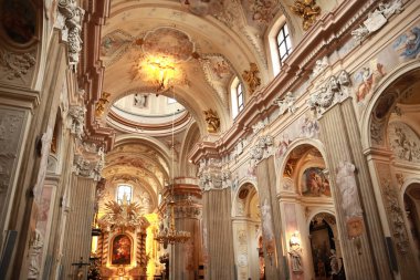 Krakow, Polonya 'daki St. Anne Kilisesi' nin İçi
