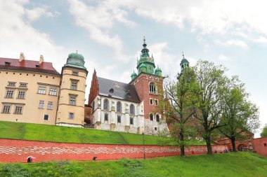 Krakow, Polonya 'daki Wawel Kalesi' nde Azizler Katedrali Stanislav ve Wenceslas