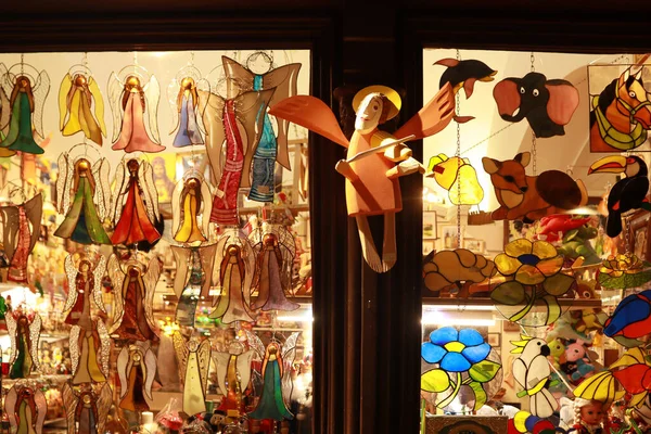 Скляні Сувенірні Ангели Продаж Кракові Польща — стокове фото