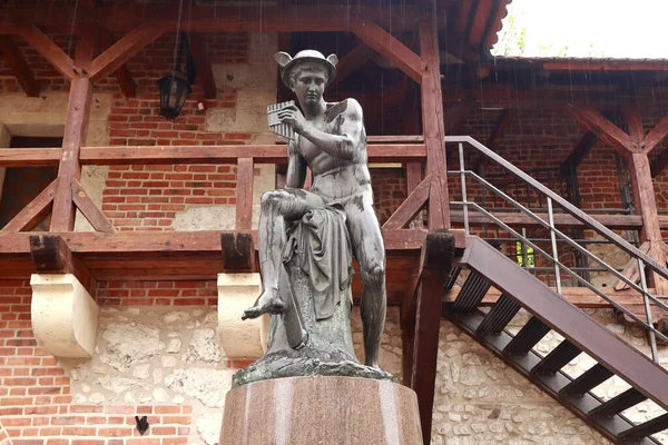 Статуя Меркурия Центре Кракова Польша — стоковое фото