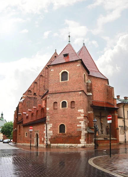 Εκκλησία Του Αγίου Μάρκου Του Ευαγγελιστή Στην Κρακοβία Πολωνία — Φωτογραφία Αρχείου