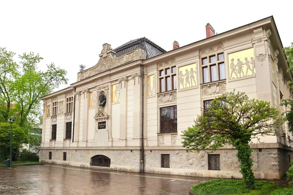 Society Friends Fine Arts Art Palace Krakow Poland — стокове фото