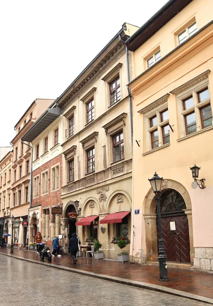 Staré Domy Centru Města Krakově Polsko — Stock fotografie