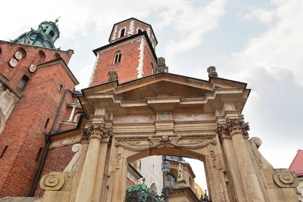 Krakow Polonya Daki Wawel Kalesi Nde Azizler Katedrali Stanislav Wenceslas — Stok fotoğraf