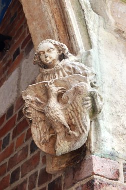 Krakow, Polonya şehir merkezindeki St. Barbary Kilisesi 'nin bir parçası.