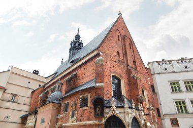 Krakow, Polonya şehir merkezindeki St. Barbary Kilisesi