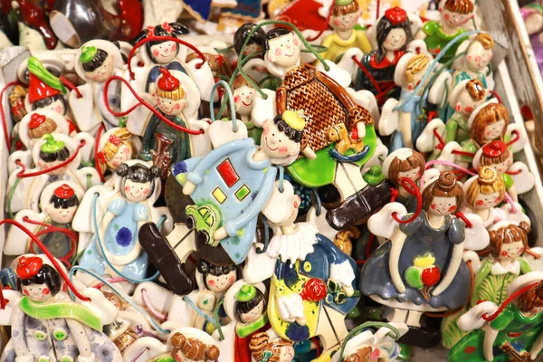 Keramische Souvenir Skulpturen Zum Verkauf Krakau Polen — Stockfoto