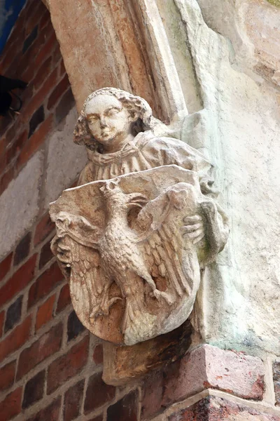 Krakow, Polonya şehir merkezindeki St. Barbary Kilisesi 'nin bir parçası.