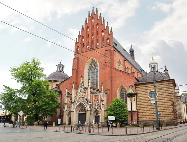 Δομινικανή Βασιλική Της Αγίας Τριάδας Στην Κρακοβία Πολωνία — Φωτογραφία Αρχείου