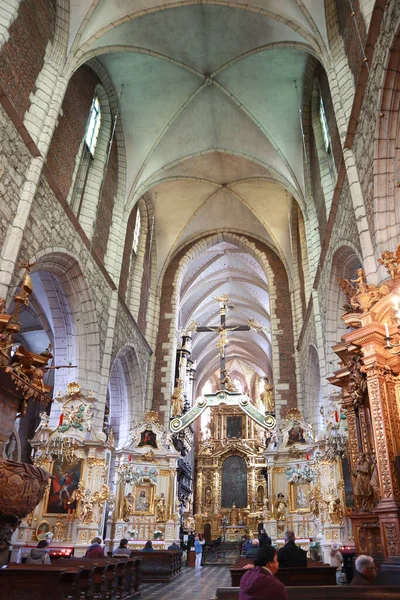 Intérieur Basilique Corpus Christi Cracovie Pologne — Photo