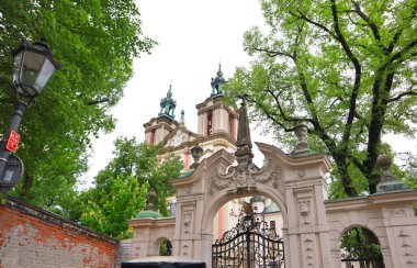  Krakow, Polonya 'da Başmelek Michael ve Aziz Piskopos Stanislav Bazilikası