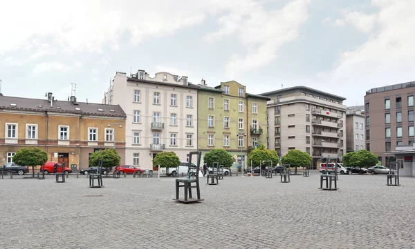 Ghetto Heroes Square Krakow Poland — Stock Photo, Image