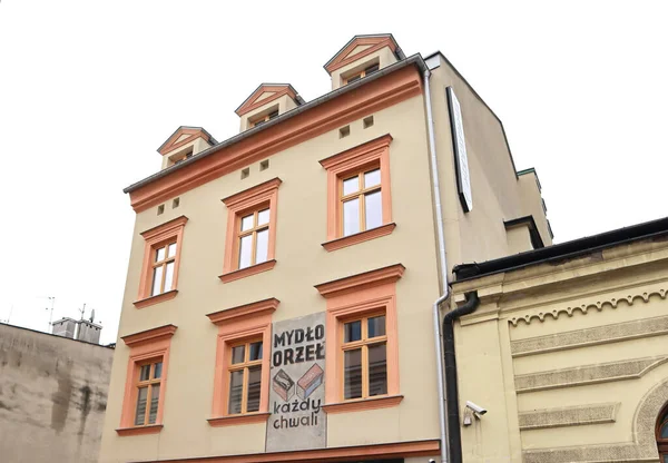 Ročník Domu Kazimierz Bývalá Židovská Čtvrť Krakově Polsko — Stock fotografie