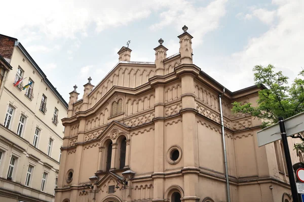 Sinagoga Tempel Kazimierz Antigo Bairro Judeu Cracóvia Polônia — Fotografia de Stock