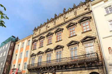  Lviv, Ukrayna 'daki Pazar Meydanı' ndaki Tarihi Müze (Kornyakt Sarayı)