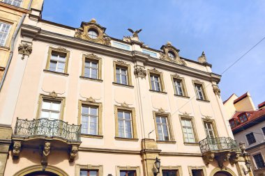  Lubomirski Sarayı Lviv, Ukrayna 'daki Pazar Meydanı' nda.
