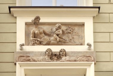 Lviv, Ukrayna 'daki Shevska caddesinde klasik kamenitsa (18. yüzyıl)