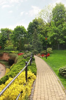 Avrupa 'da yaz zamanı güzel bir park