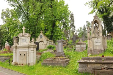 Lychakiv Mezarlığını yazın Lviv, Ukrayna 'da görün