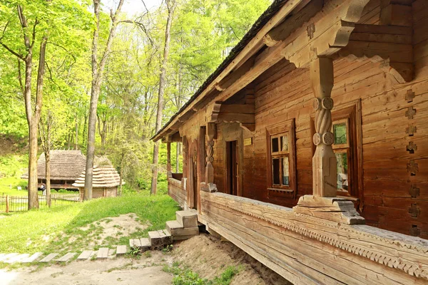 Casa Legno Skansen Museum Folk Architecture Life Shevchenkivskyi Grove Lviv — Foto Stock
