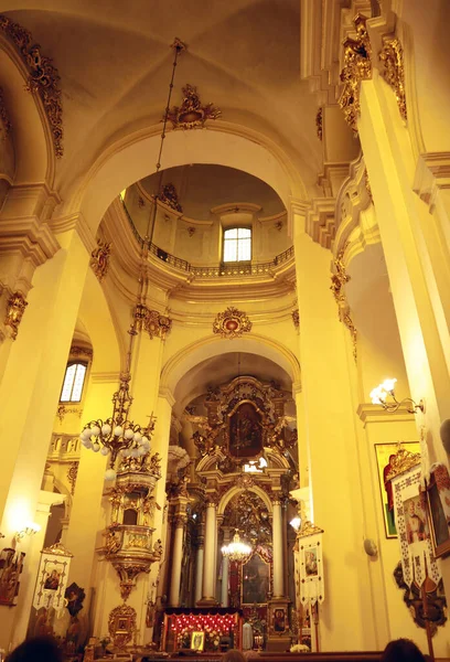 Interiören George Cathedral Lviv Ukraina — Stockfoto