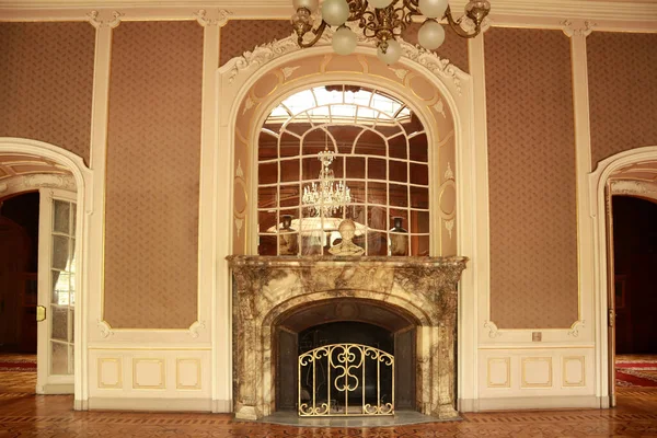 Interior Casa Dos Cientistas Antigo Casino Noble Lviv Ucrânia — Fotografia de Stock