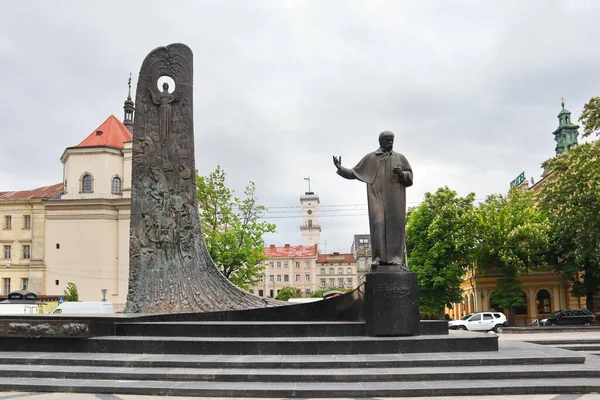 Monument Taras Shevchenko Lviv Ukraine — Stock Photo, Image