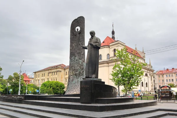 Monument Taras Shevchenko Lviv Ukraine — Stock Photo, Image