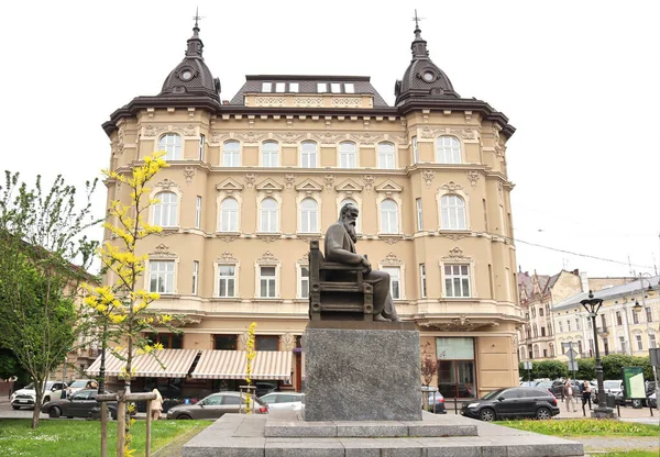 Monument Voor Michail Grushevsky Lviv Oekraïne — Stockfoto