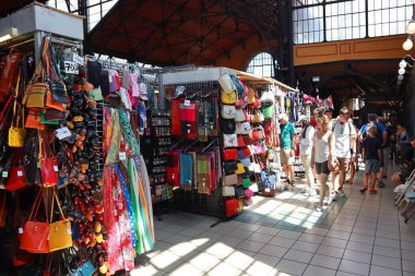 Macaristan, Budapeşte 'deki Merkez Pazar Salonunun İçi