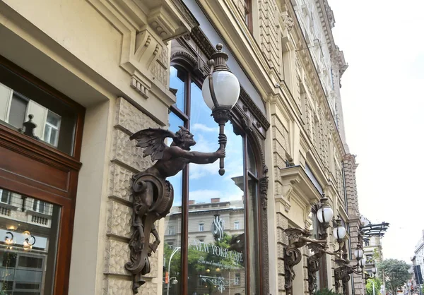 Винтажное Знаменитое Кафе New York Будапеште Венгрия — стоковое фото