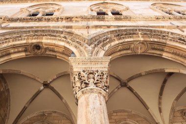 Hırvatistan 'ın Dubrovnik kentindeki Prens Sarayı Sütunları