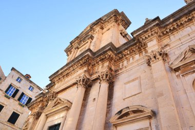  Hırvatistan 'ın Dubrovnik kentindeki Aziz Ignatius Kilisesi