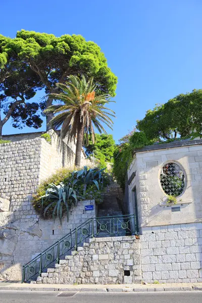 Старі Сходи Центрі Дубровника Хорватія — стокове фото
