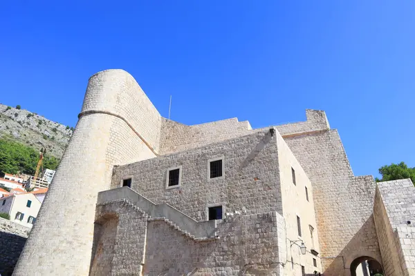 Стіна Старовинної Фортеці Центрі Дубровника Хорватія — стокове фото