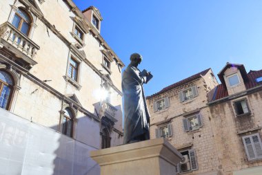 Monument to Marko Marulich in Split, Croatia