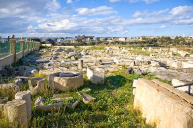 Ruins of Roman villa in Rabat, Malta clipart