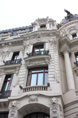  İspanya 'nın Madrid şehrindeki güzel tarihi bina