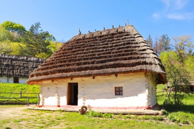  Geleneksel Ukrayna ev Pirogovo, Ukrayna