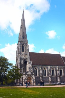  Kopenhag' daki Kastellet Kalesi yakınlarındaki St. Alban Kilisesi, Danimarka