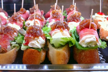 İspanyol tapalarının yakın görüntüsü