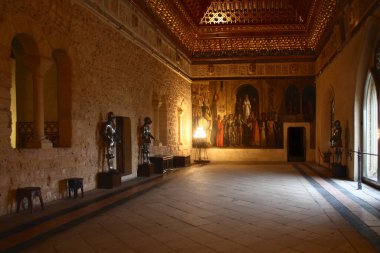 İspanya, Segovia 'daki Alcazar Kalesi' nin içi