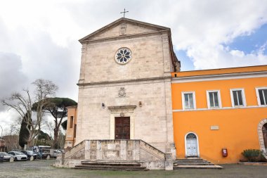 Montorio 'daki San Pietro Kilisesi Roma, İtalya' daki Trastevere bölgesinde.