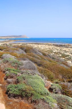 Kıbrıs 'ta Cape Greco yakınlarındaki kıyı şeridi manzarası