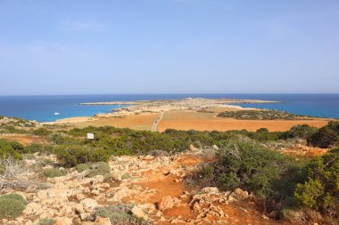 Kıbrıs 'ta Cape Greco Manzarası