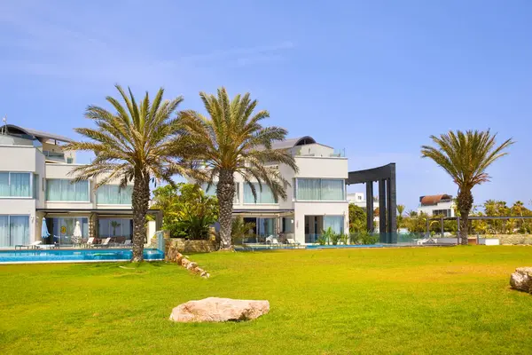 stock image View of modern hotel on Cyprus